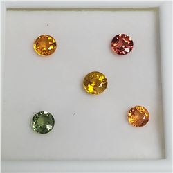 GENUINE FANCY COLOR SAPPHIRES(2CT)
