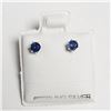 Image 1 : SILVER SAPPHIRE(0.4CT) EARRINGS