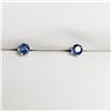 Image 3 : SILVER SAPPHIRE(0.4CT) EARRINGS