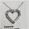 Image 1 : SILVER SIMULATION ALEXANDRITE 18" NECKLACE