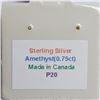 Image 2 : SILVER AMETHYST(0.75CT)  PENDANT