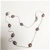 Image 2 : SILVER FRESH WATER PERAL 18"  NECKLACE