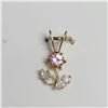 Image 1 : 10K YELLOW GOLD CUBIC ZIRCONIA  PENDANT