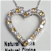Image 4 : SILVER NATURAL CITRINE 18"  NECKLACE