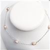 Image 3 : SILVER FRESH WATER PERAL 18"  NECKLACE