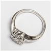 Image 1 : SILVER 7 DIAMOND  RING (~SIZE 7)