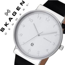 NEW SKAGEN DENMARK LEATHER BAND WATCH MSRP $225