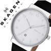 Image 1 : NEW SKAGEN DENMARK LEATHER BAND WATCH MSRP $225