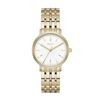 Image 2 : NEW DKNY WHITE DIAL GOLD TONE 36MM MSRP $230