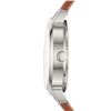 Image 4 : NEW DKNYY 32MM WHITE DIAL BROWN LEATHER BAND WATCH