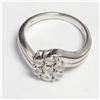 Image 1 : SILVER 7 DIAMOND  RING (~SIZE 7)