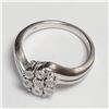 Image 2 : SILVER 7 DIAMOND  RING (~SIZE 7)