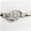 Image 3 : SILVER 7 DIAMOND  RING (~SIZE 7)