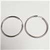 Image 1 : SILVER HOOP EARRINGS