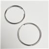 Image 2 : SILVER HOOP EARRINGS