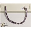Image 1 : SILVER AMETHYST BRACELET (7.5" LONG)