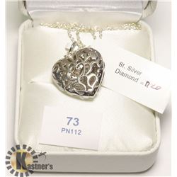 SILVER DIAMOND (0.2CT) NECKLACE