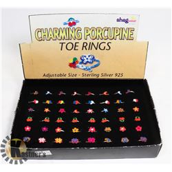 RETAIL DISPLAY OF ADJUSTABLE SIZE .925 STERLING