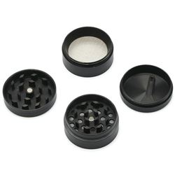 BLACK HERBS, TOBACCO AND SPICE GRINDER ZINC ALLOY