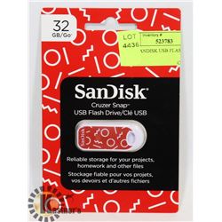 32GB SANDISK USB FLASH DRIVE