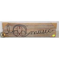 I HEART MUSIC WALL ART