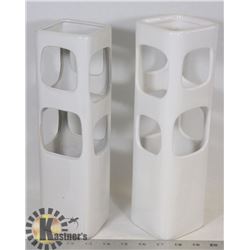 TORRE & TAGUS BRAND VASES X 2