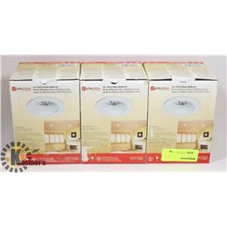BUNDLE OF 3 NEW 3" GU10 WHITE BAFFLE KITS