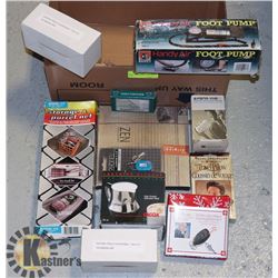 BOX LOT- ASSORTED NEW IN BOX ITEMS