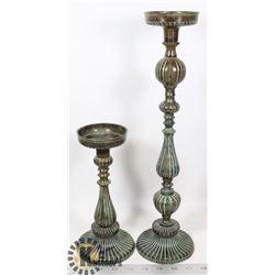 CANDLE STICKS- METAL DECORATIVE CONTEMPORARY