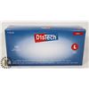 Image 1 : BOX OF 100 NEW  SZ L DISTECH VINYL MEDICAL EXAM