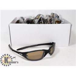 BOX OF BLACK OAKLEY STYLED SUNGLASSES