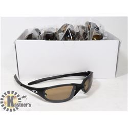 BOX OF BLACK OAKLEY STYLED SUNGLASSES