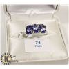 Image 1 : 10K WHITE GOLD TANZANITE(3.1CT) RING (71-PN39)