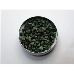 2)LOT OF NATURAL ROUGH GREEN EMERALDS
