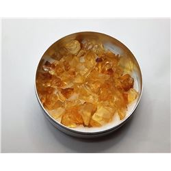 3)  LOT OF NATURAL ROUGH YELLOW CITRINE