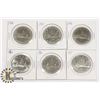 Image 1 : LOT OF 6 CANADIAN $1 COINS - 1976 - 1981