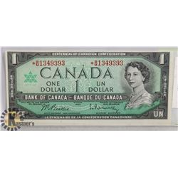 1867-1967 ONE DOLLAR B/R BM1349393 CUNC CURRENCY