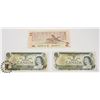 Image 1 : TWO CANADIAN 1972 $1 BILLS & ONE 1986 $2 BILLS