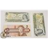Image 1 : TWO CANADIAN 1972 $1 BILLS & ONE 1986 $2 BILLS
