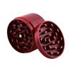 Image 4 : RED HERBS, TOBACCO AND SPICE GRINDER ZINC ALLOY