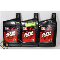 3 BOTTLES OF ATF D3M TRANSMISSION FLUID