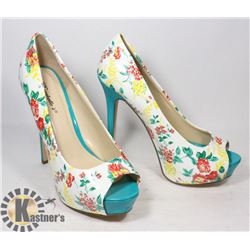FLORAL STILETTOS, SIZE -10