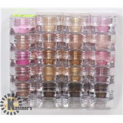 FOUR STACKS OF FIVE ASSORTED MICABELLA SHIMMER