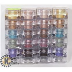 FOUR STACKS OF FIVE ASSORTED MICABELLA SHIMMER