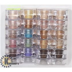 FOUR STACKS OF FIVE ASSORTED MICABELLA SHIMMER