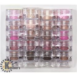 FOUR STACKS OF FIVE ASSORTED MICABELLA SHIMMER