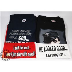 PACK OF ASSORTED T-SHIRTS CONTAINING 4PCS