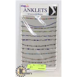 RETAIL DISPLAY OF SHAG WEAR ANKLETS