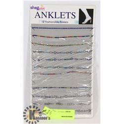 RETAIL DISPLAY OF SHAG WEAR ANKLETS