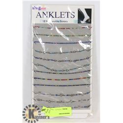 RETAIL DISPLAY OF SHAG WEAR ANKLETS
